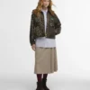 Barbour x GANNI Anorac cerat cu imprimeu leopard