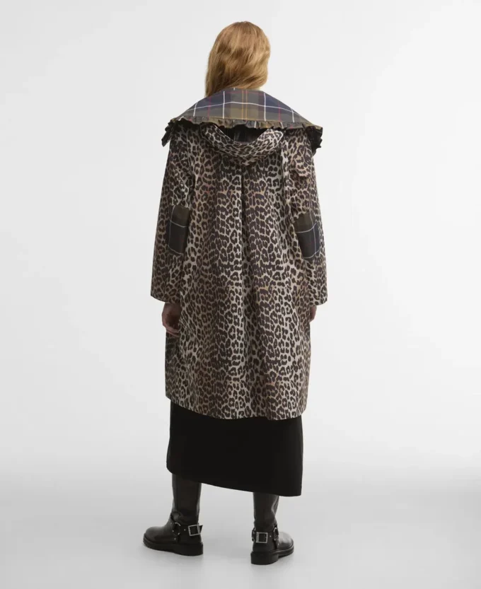 Barbour x GANNI Jacheta impermeabilă cu imprimeu leopard