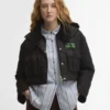 Barbour x GANNI Jacheta matlasată lungă cu basc Barbour x GANNI Jacheta matlasată lungă cu basc