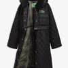 Barbour x GANNI Jacheta matlasată lungă cu basc Barbour x GANNI Jacheta matlasată lungă cu basc