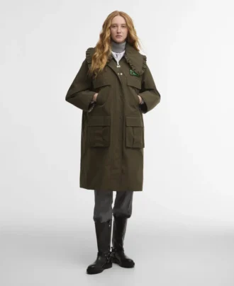 Barbour x GANNI Jacheta parka impermeabilă