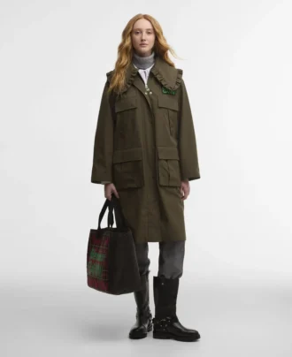 Barbour x GANNI Jacheta parka impermeabilă