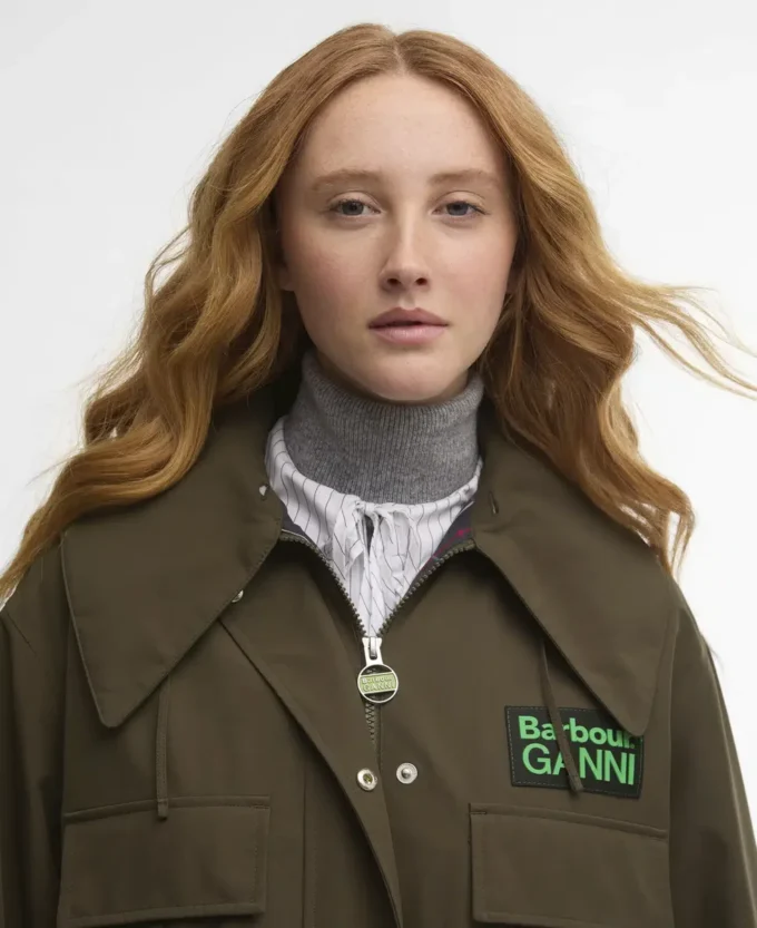 Barbour x GANNI Jacheta parka impermeabilă