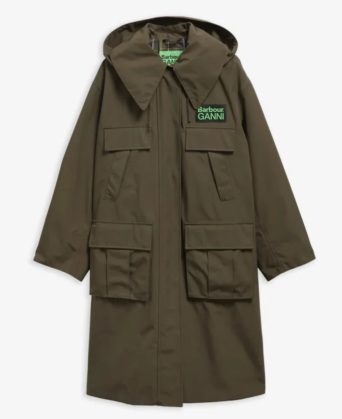 Barbour x GANNI Jacheta parka impermeabilă