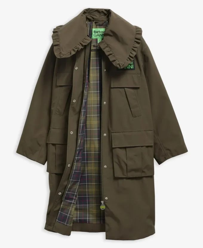 Barbour x GANNI Jacheta parka impermeabilă