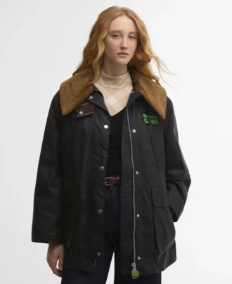 Barbour x GANNI Palton din pânză cerată
