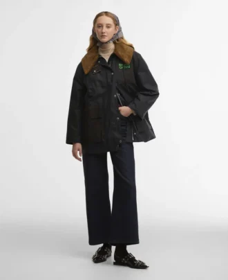 Barbour x GANNI Palton din pânză cerată