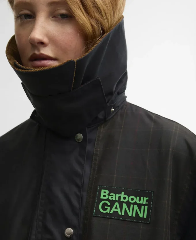 Barbour x GANNI Palton din pânză cerată