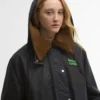 Barbour x GANNI Palton din pânză cerată