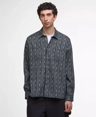 Cămașă relaxată din jacquard Alston