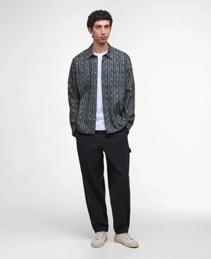Cămașă relaxată din jacquard Alston