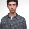Cămașă relaxată din jacquard Alston