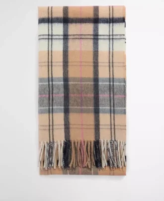 Eșarfă Serena Tartan din lână de miel