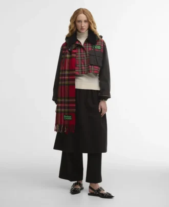 Eșarfă tartan Barbour x GANNI
