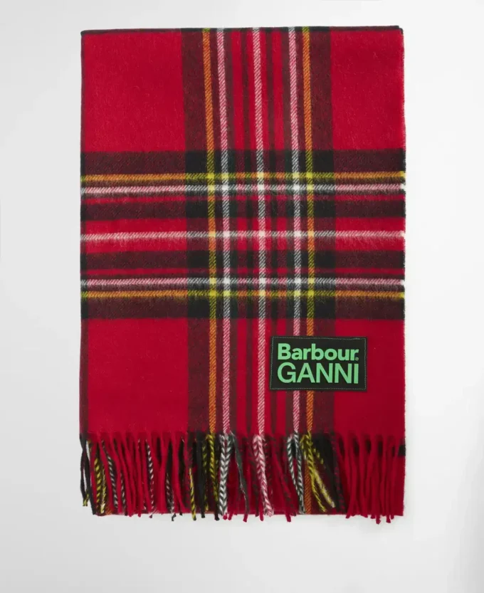 Eșarfă tartan Barbour x GANNI