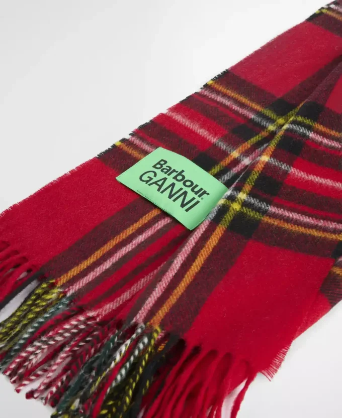 Eșarfă tartan Barbour x GANNI