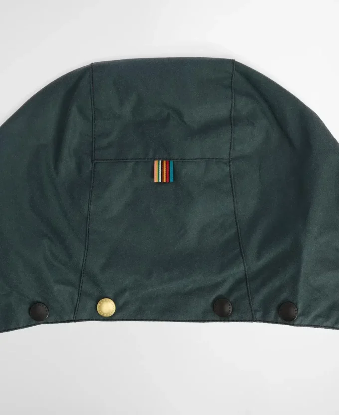 Paul Smith adoră gluga Barbour Waxed Hood