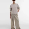 Pulover cu guler rotund Marine Pulover cu guler rotund Marine