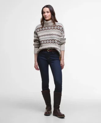 Pulover cu guler rulat Helen Fair Isle
