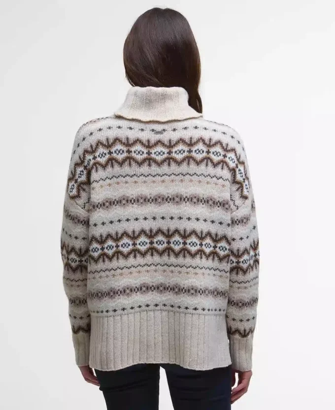 Pulover cu guler rulat Helen Fair Isle Pulover cu guler rulat Helen Fair Isle