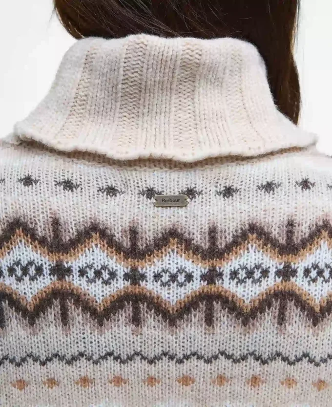 Pulover cu guler rulat Helen Fair Isle Pulover cu guler rulat Helen Fair Isle