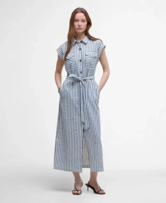 Rochie midi cu dungi Abby