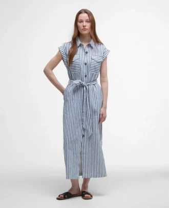 Rochie midi cu dungi Abby