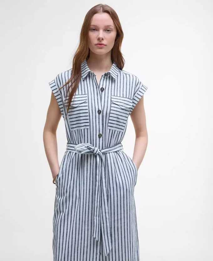 Rochie midi cu dungi Abby Rochie midi cu dungi Abby