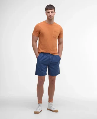 Tricou cu buzunar vopsit cu pigmenți